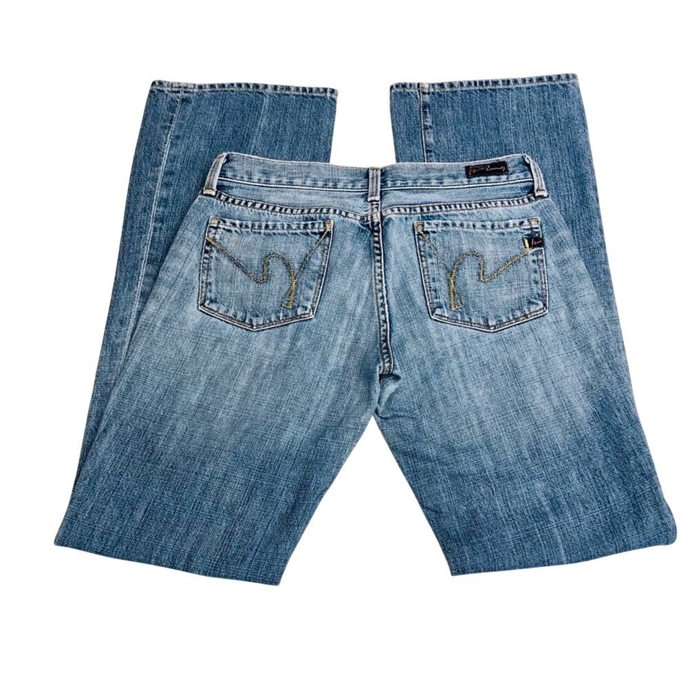 Citizens of Humanity #001 Kelly Low Waist Boot Cut Jeans Y2K Street Style - Picture 2 of 15
